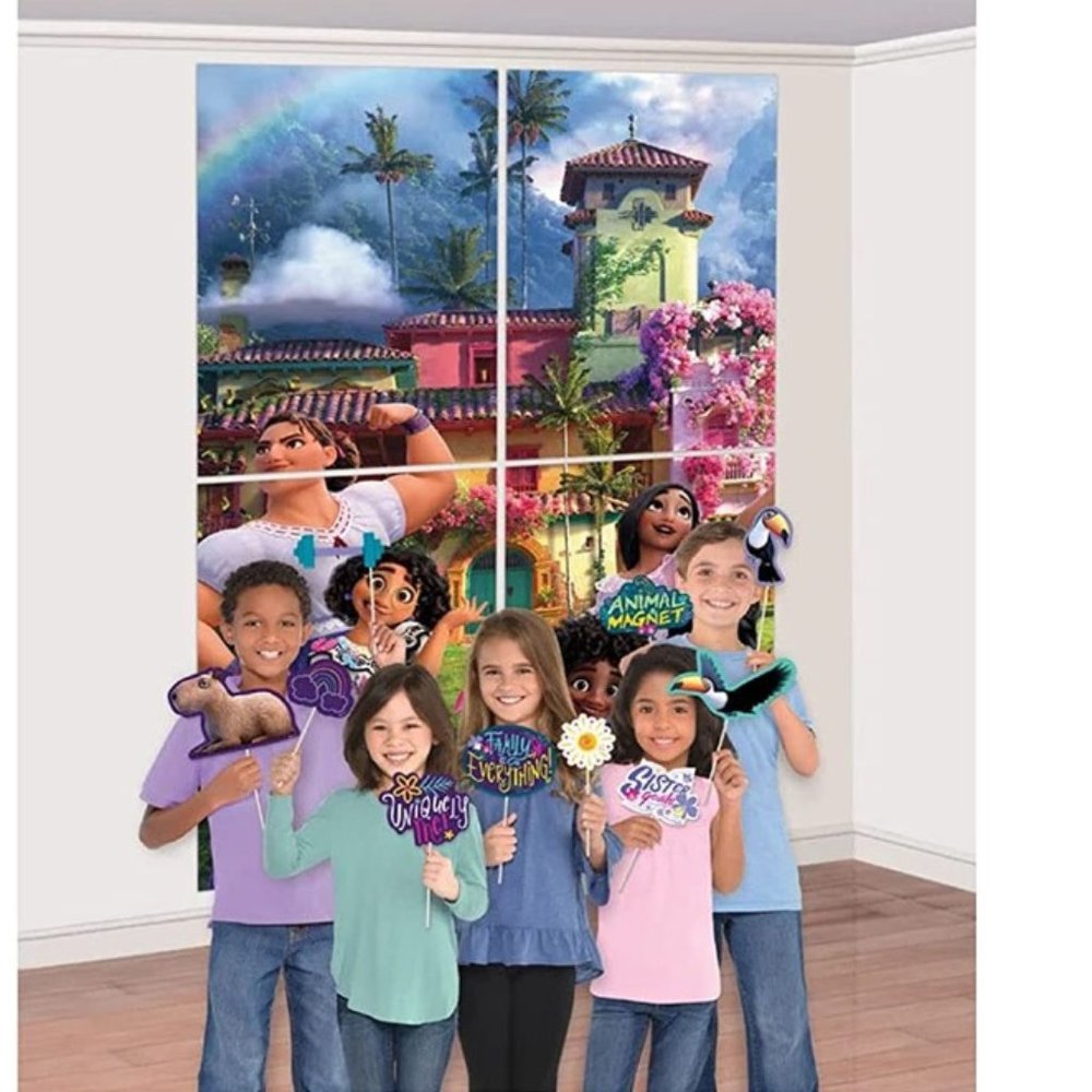 Disney Encanto Scene Setter Back Drop w/Props - 59" x 65"  Birthday party NIP